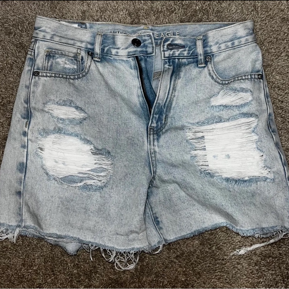American eagle hand embroidered jean shorts